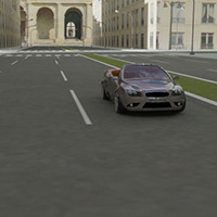 Animación de autos en ciudad